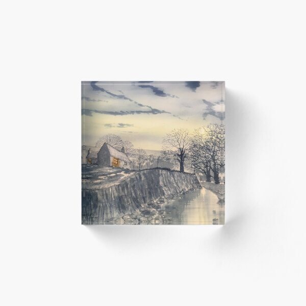 Hag Dyke by Moonlight Acrylic Block
