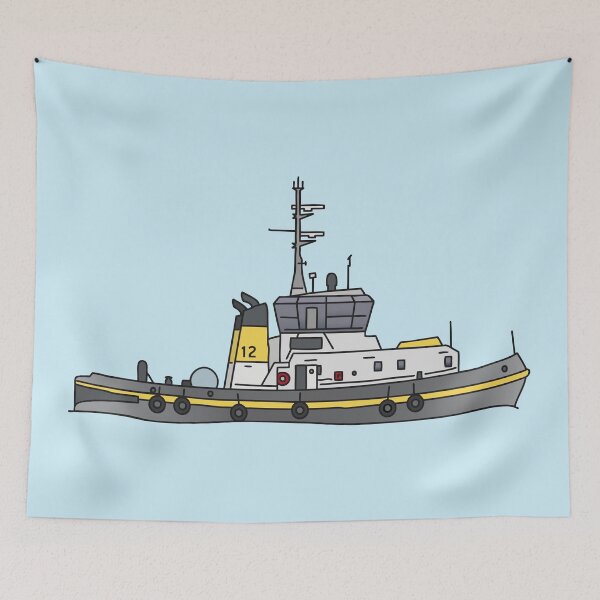 Item preview, Tug or towing boat designed and sold by Berlin-T-Shirt.