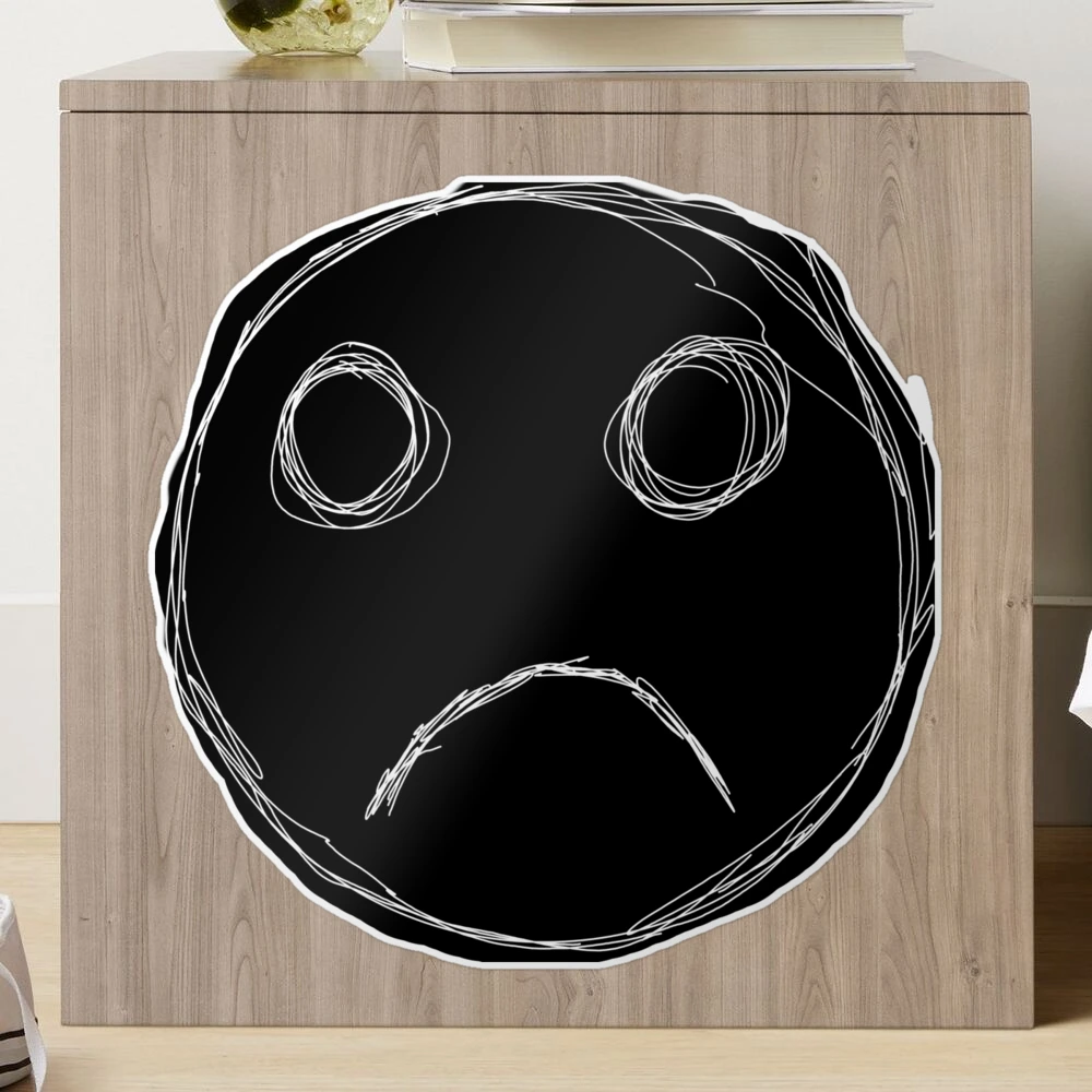 Libby And Lou Planner Stickers Sad Face Emoji Icons - Sad Emoji Black And  White - Free Transparent PNG Clipart Months Of The Year Sticker Pack