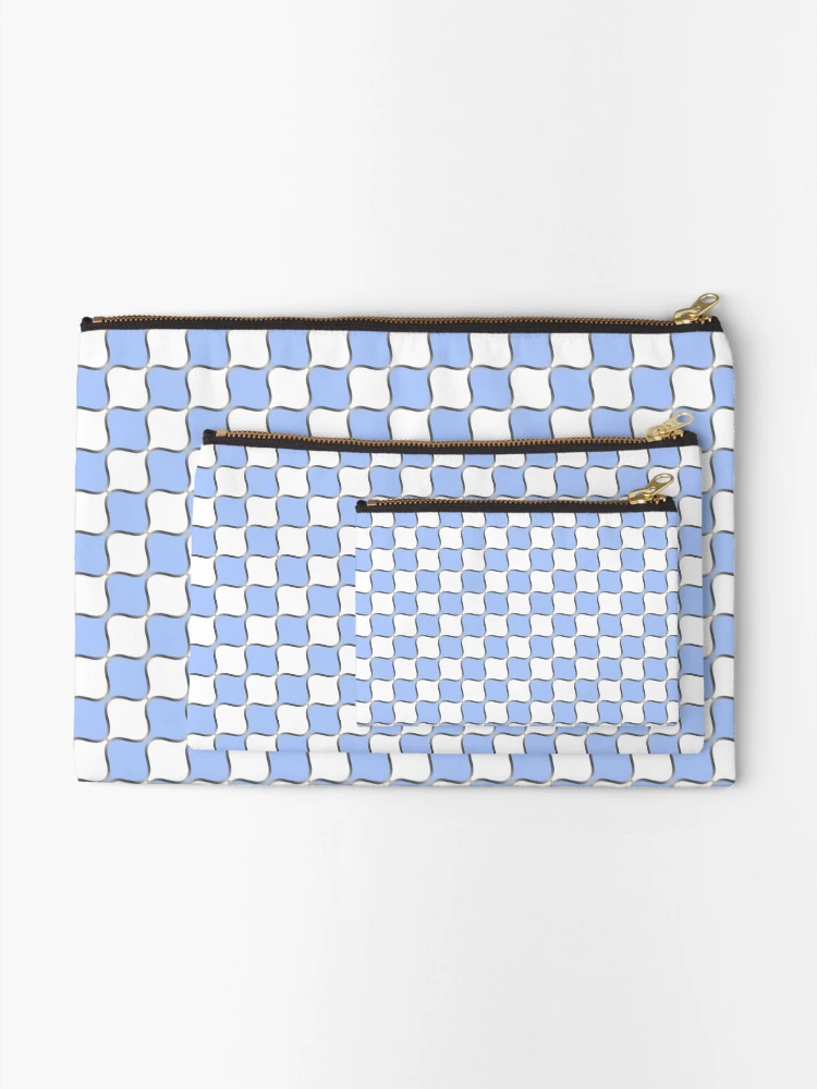 Thumbnail 2 of 4, Zipper Pouch, Simple interlocking pattern designed and sold by Michael Pulley.