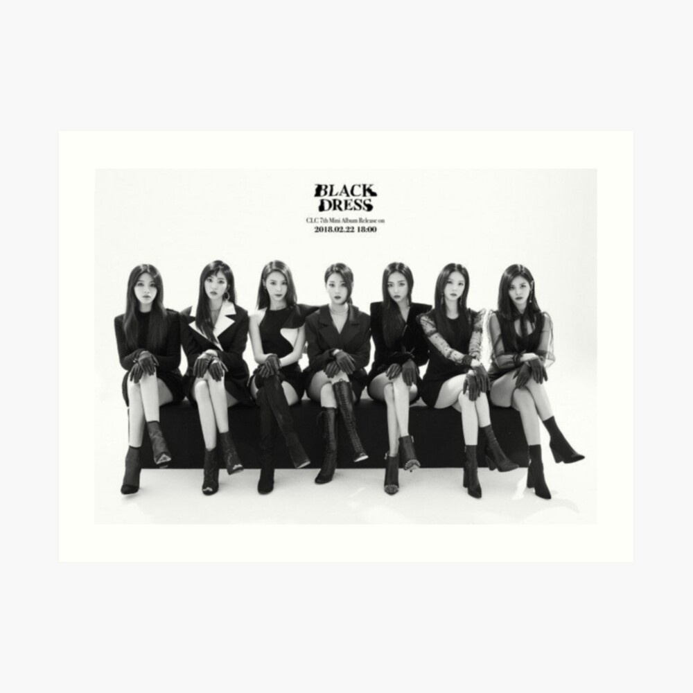 Clc Black Dress Art Board Print By Makaylacar Redbubble