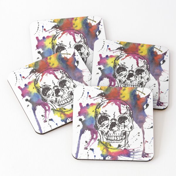 Item preview, Rainbow Skull designed and sold by MenagerieMayhem.