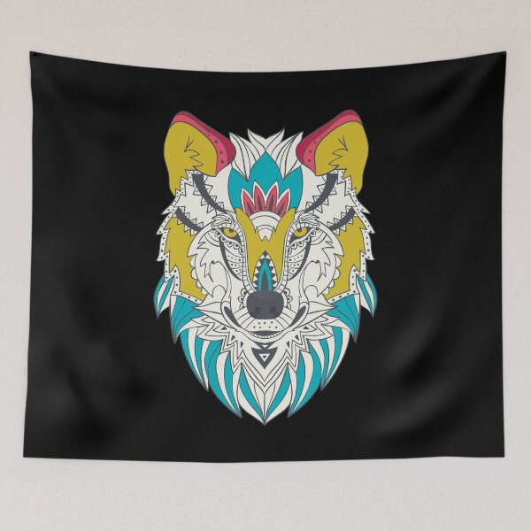 Item preview, Wolf head colorful designed and sold by 1681830934131.