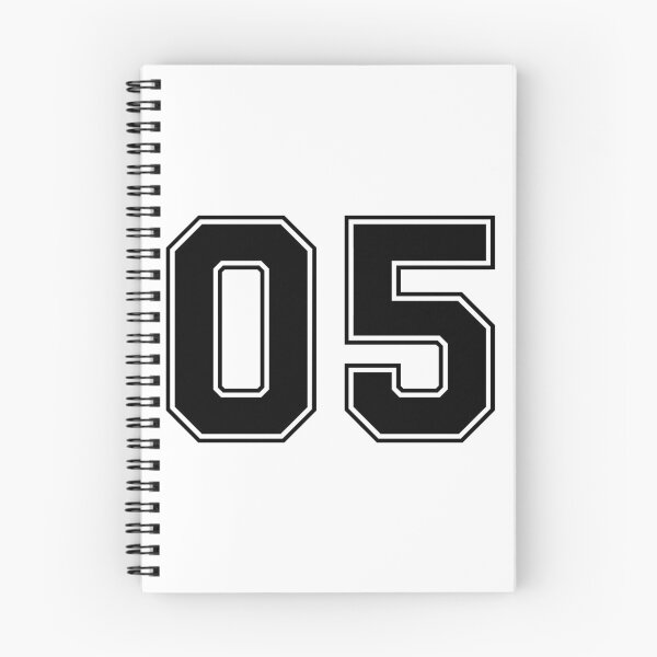 Item preview, 05 American Football Classic Vintage Sport Jersey Number in black number on white background for american football, baseball or basketball designed and sold by Marcin Adrian.