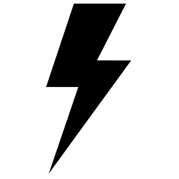 Artwork thumbnail, Lightning Bolt (black) by avidfan2000