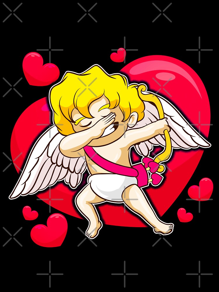 Dabbing Cupid Valentines Day Kids T Shirt By Frittata Redbubble - valentines day cupid wings and arrows roblox