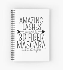 Amazing Lashes Sponsored by 3D Fiber Mascara. Ask me about it! Younique Inspired Spiral Notebook