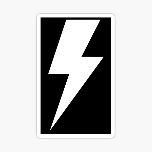 Item preview, Lightning Bolt (white) designed and sold by avidfan2000.