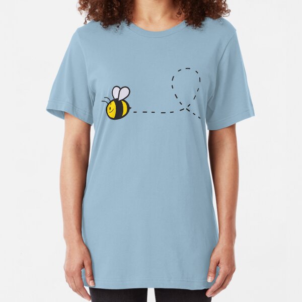 Cute Bee Top Slim Fit T-Shirt