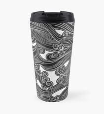 Vague noire Mug de voyage
