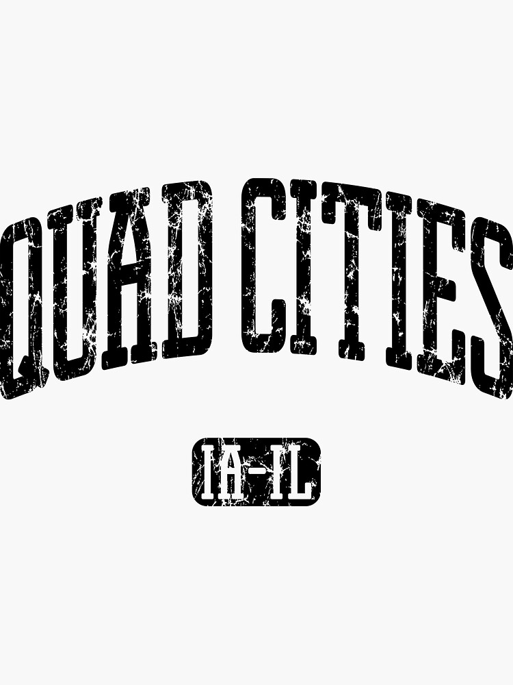 "Quad Cities" Sticker by smashtransit Redbubble