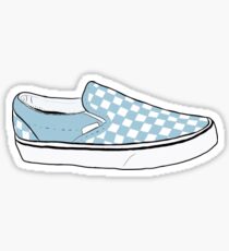 Blue Checkerboard Vans Sticker