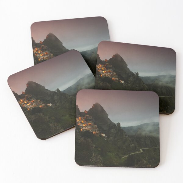Item preview, Evening mists descend, Pietrapertosa Castelmezzano. Basillicata, Italy designed and sold by AndrewJonesFoto.