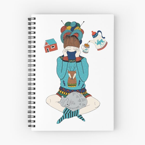 Item preview, Scandinavian coziness I Knitting, cat and tea designed and sold by Scandi Shop .
