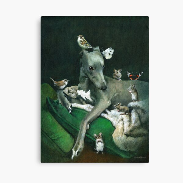 Whippet And Friends Canvas Print