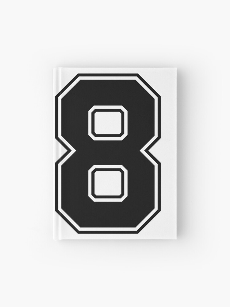 08 American Football Classic Vintage Sport Jersey Number in black number on  white background for american football, baseball or basketball Poster for  Sale by Marcin Adrian