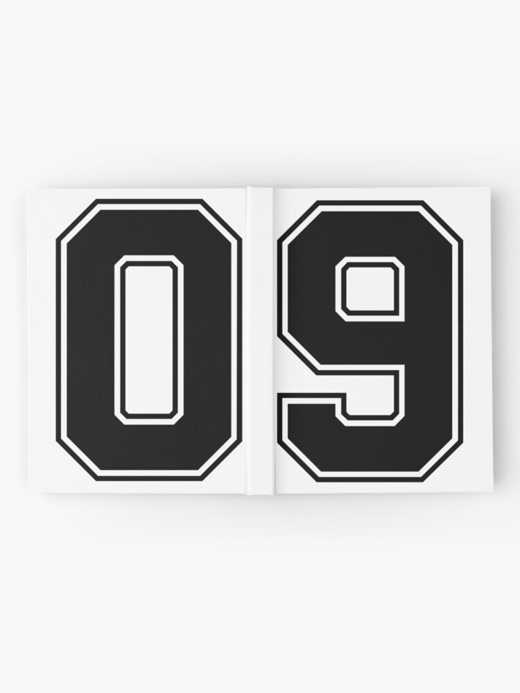 16 American Football Classic Vintage Sport Jersey Number in black number on  white background for american football, baseball or basketball | Essential