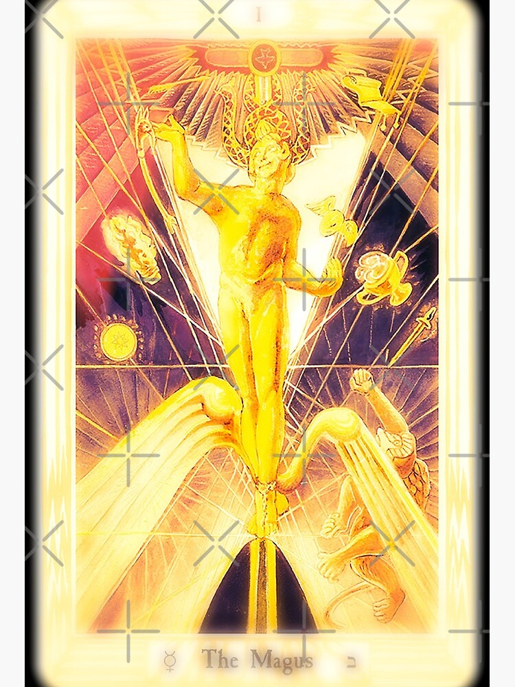 Crowley Thoth Tarot Card THE MAGUS #1" Art Board Print for Sale litmusician | Redbubble