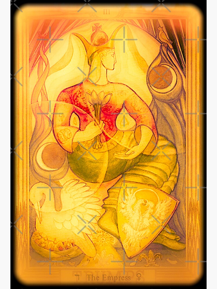 Crowley Thoth Tarot Card THE EMPRESS #3" Sticker for Sale by litmusician |  Redbubble