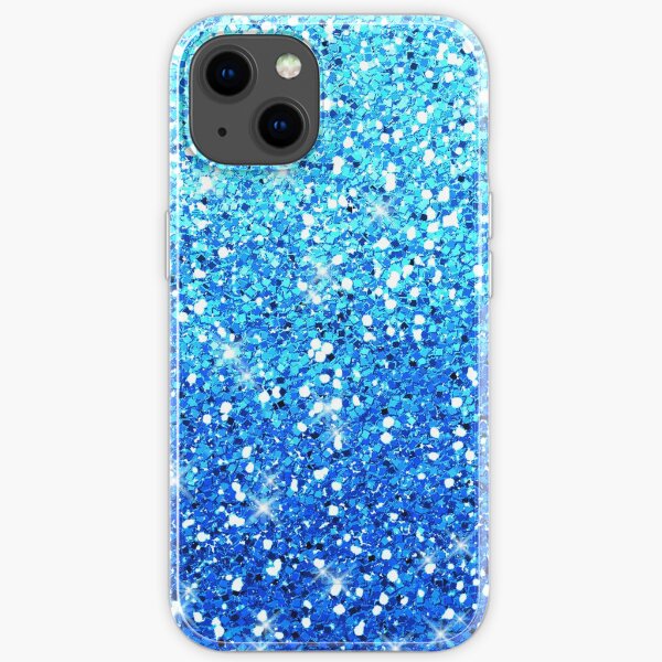 Blue Glitters Sparkles Texture iPhone Soft Case