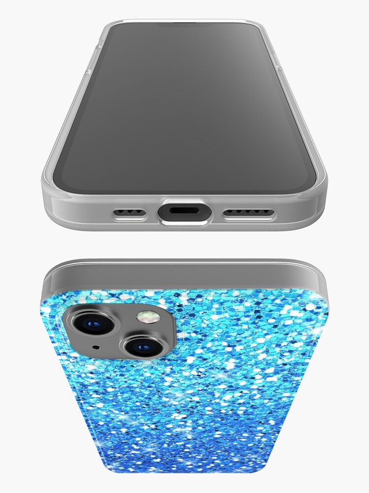"Blue Glitters Sparkles Texture" iPhone Case for Sale by tees2go