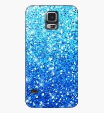 Blue Glitters Sparkles Texture Case/Skin for Samsung Galaxy