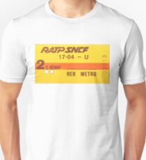 FRENCH Ticket RER-RATP Unisex T-Shirt