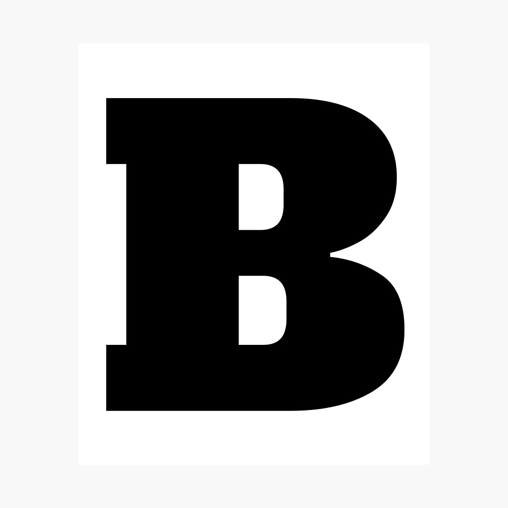 Alphabet B (lower case letter b), Letter B