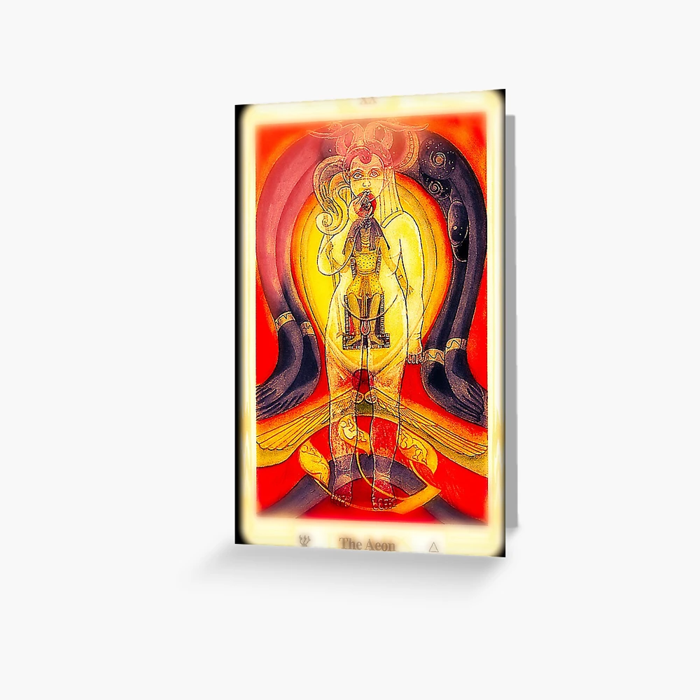 Crowley Thoth Tarot Card THE AEON 20 Greeting Card for Sale by  litmusician | Redbubble