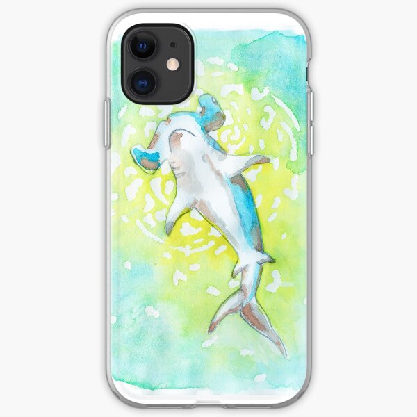 Watercolour Hammerhead Shark iPhone Soft Case
