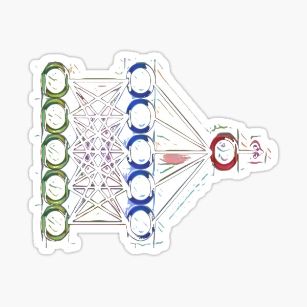 Item preview, Neural Network - Rainbow Effect designed and sold by psychometrics.