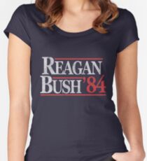 Vintage Reagan Bush 1984 T-Shirt Women's Fitted Scoop T-Shirt