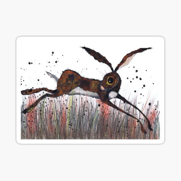 DASHING HARE Sticker