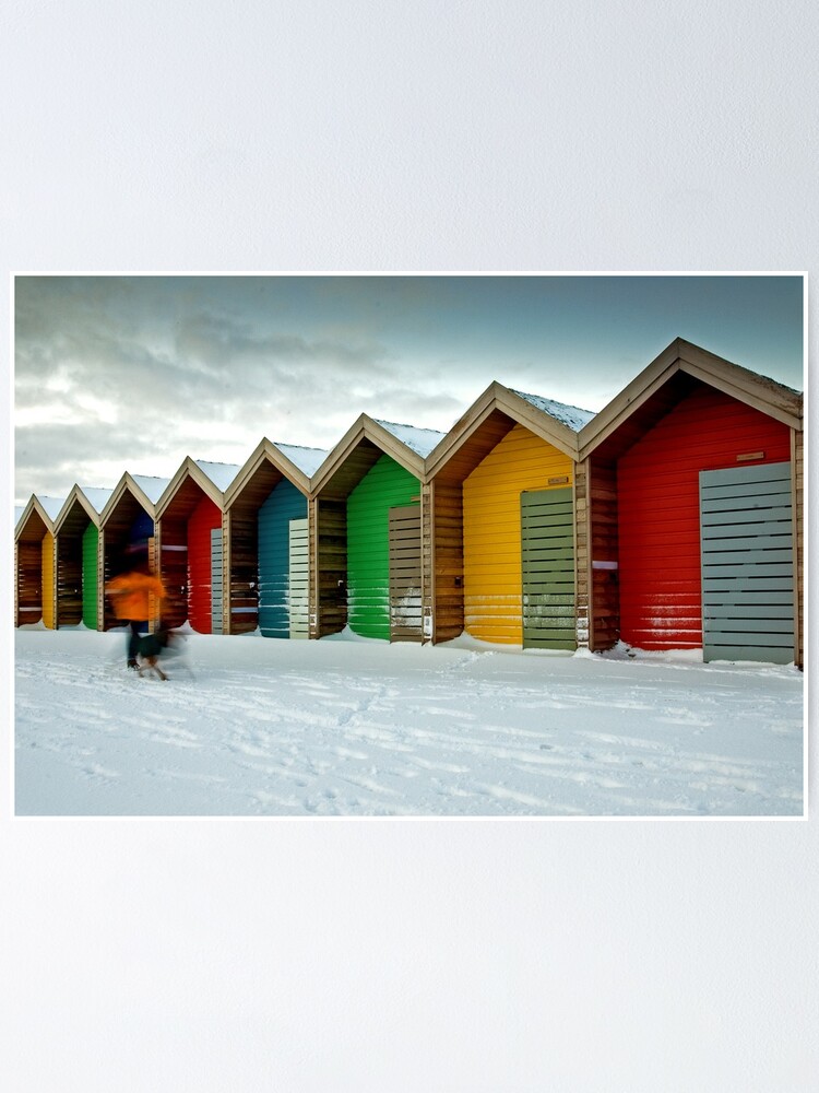 Alternate view of Beach huts Poster