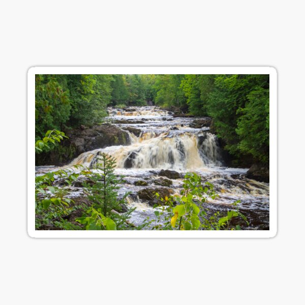 Cascade Falls in Wisconsin's Copper Falls State Park Sticker