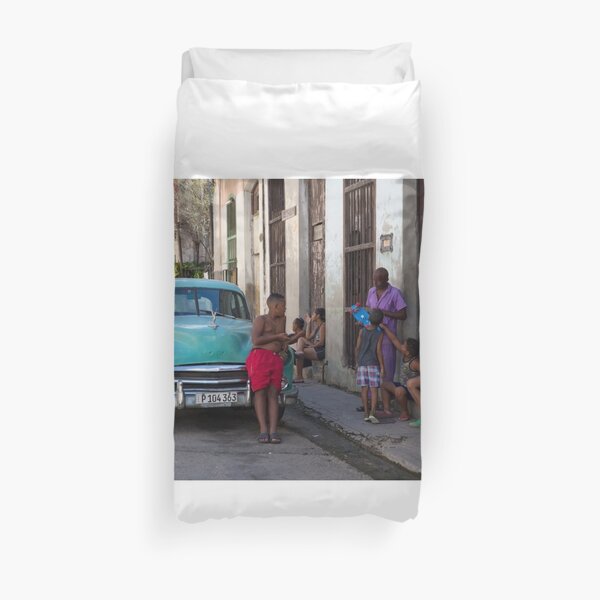 Havana Street Life Duvet Cover