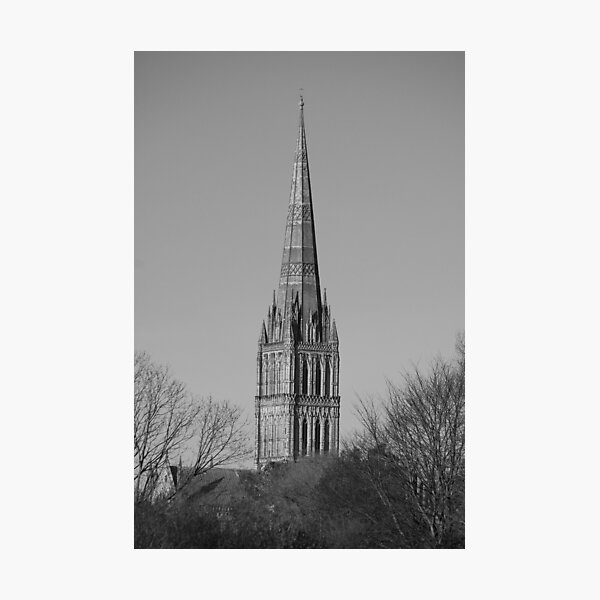 Item preview, Salisbury Cathedral in b&w designed and sold by Anthony Reed.