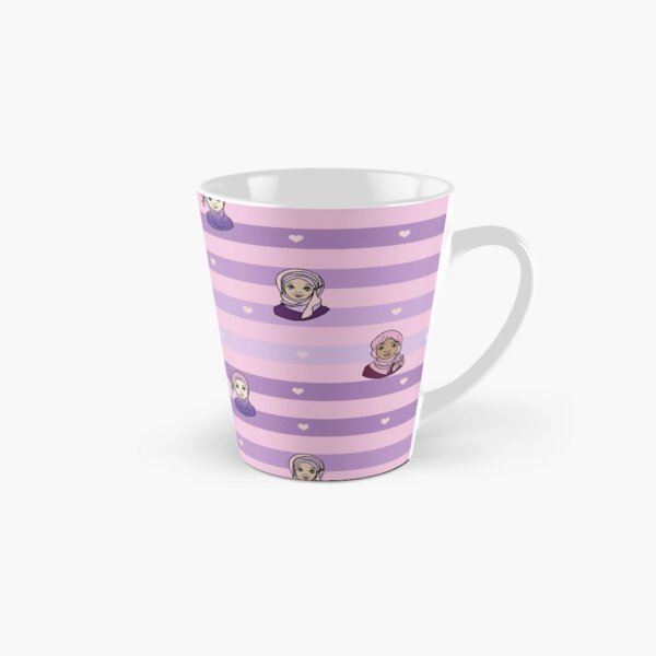 Original Muslim Me Pink & Purple Hijabi Cartoon Tall Mug