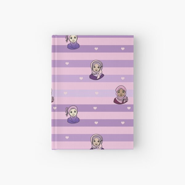 Original Muslim Me Pink & Purple Hijabi Cartoon Hardcover Journal
