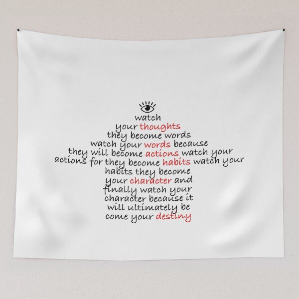 Item preview, watch your thoughts become destiny designed and sold by RossDillon.