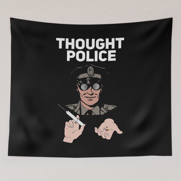 Item preview, Thought Police Cop Parody Free Thinker T-Shirt designed and sold by Joepseudo.