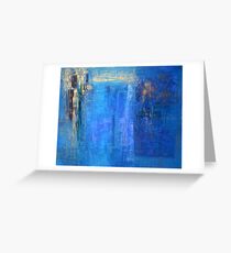 Blue 12 Grußkarte