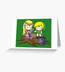 Tarjeta de felicitación Zelda X Link