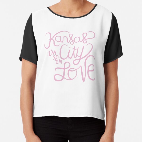 Kansas City Im So In Love (Pink) Chiffon Top