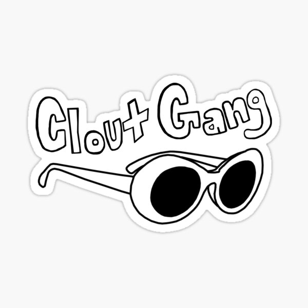 Clout Goggles Stickers Redbubble - gucci gang roblox eidition facebookcom666wave420 blox this