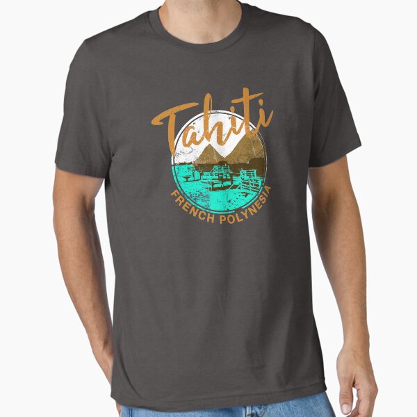 Item preview, Tahiti Bungalow Retro French Polynesia Vintage Design designed and sold by IronEcho.