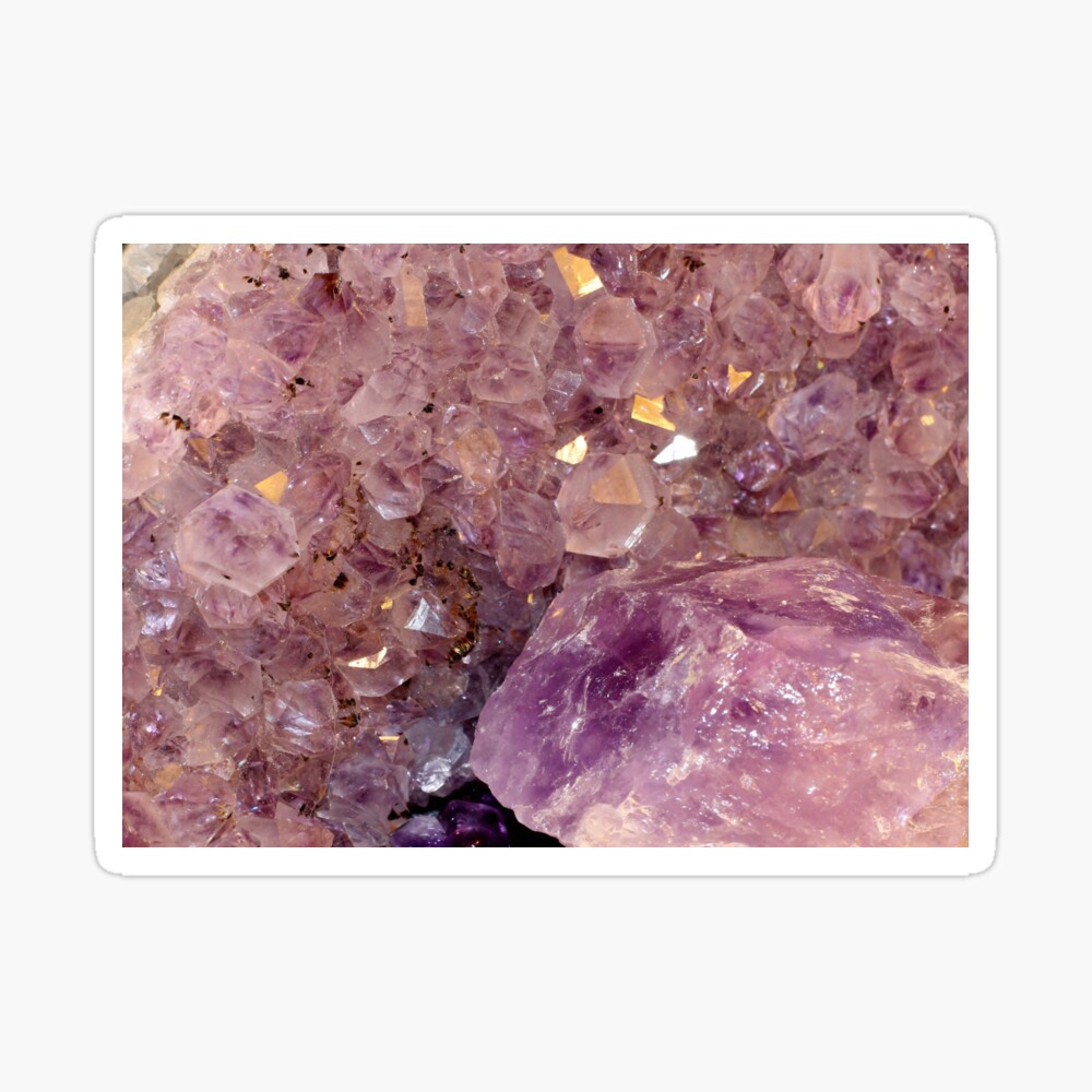 Agathe Amethyst purple and pink magic mineral rock slice in half with pastel purple and violet natural photography" Art Board Print for by iresist | Redbubble