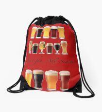 A beer for all season Drawstring Bag
