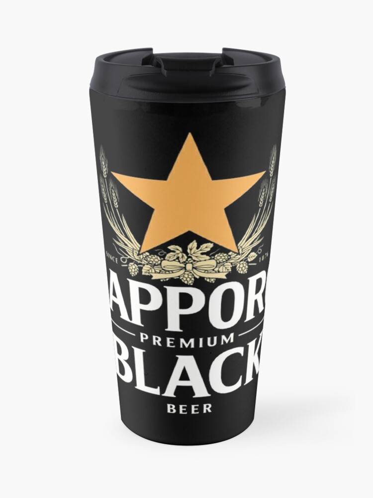 Sapporo Premium Black Travel Mug By Kanban Redbubble