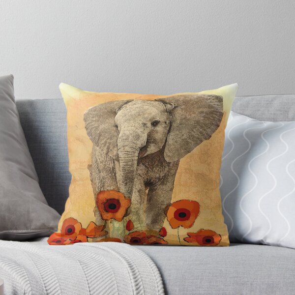 Item preview, Elephant in The Poppies designed and sold by Ljartdesigns.